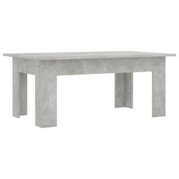 Măsuță de cafea, gri beton, 100x60x42 cm, lemn prelucrat - Img 2