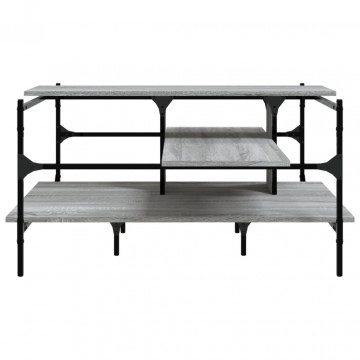 Măsuță de cafea gri sonoma 100x100x48,5 cm lemn prelucrat - Img 8