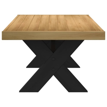 Masuta de cafea NOAIN picioare in forma de X lemn masiv de pin - Img 4