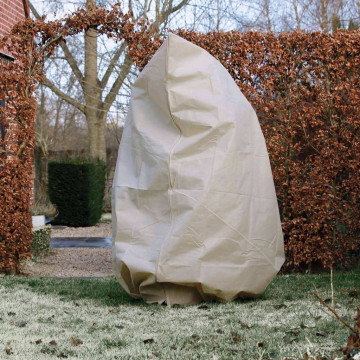 Nature Husă anti-îngheț din fleece cu fermoar bej 2 x 2,5 m 70 g/m² - Img 4