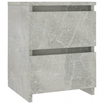Noptieră, gri beton, 30 x 30 x 40 cm, PAL - Img 2