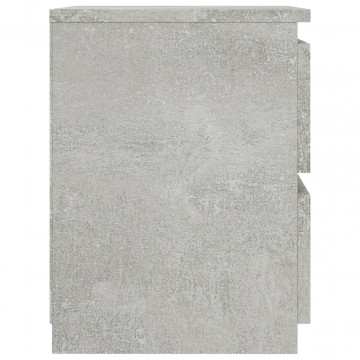 Noptieră, gri beton, 30 x 30 x 40 cm, PAL - Img 6