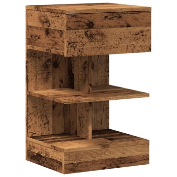 Noptiera Lemn Vechi 40x35x65 cm Lemn prelucrat - Img 2