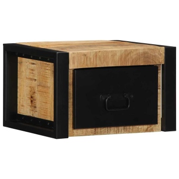 Noptiere 2 buc 40x35x25 cm lemn masiv de mango - Img 1