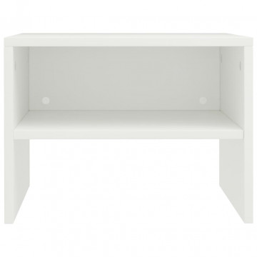 Noptiere, 2 buc., alb, 40 x 30 x 30 cm, PAL - Img 6