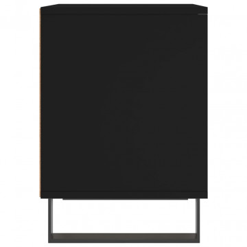 Noptiere, 2 buc., negru, 40x35x50 cm, lemn compozit - Img 5