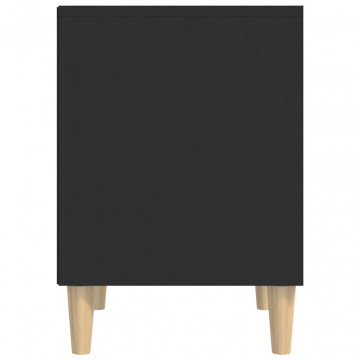 Noptiere, 2 buc., negru, 40x35x50 cm - Img 5