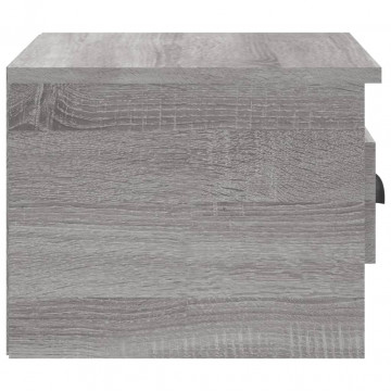 Noptiere de perete, 2 buc., gri sonoma, 41,5x36x28 cm - Img 7