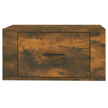 Noptiere de perete, 2 buc., stejar fumuriu, 50x36x25 cm - Img 5