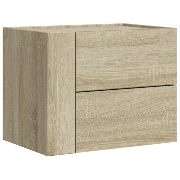 Noptiere de perete, 2 buc., stejar sonoma, 45x30x35 cm - Img 8