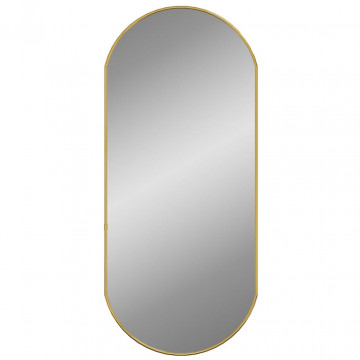 Oglindă de perete, auriu, 80x35 cm, ovală - Img 3