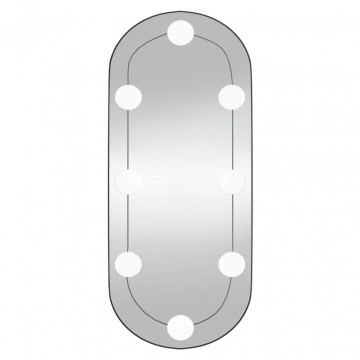 Oglindă de perete cu lumini LED 25x60 cm oval sticlă - Img 8