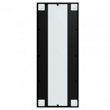 Oglindă de perete, negru, 100x40 cm, metal - Img 4