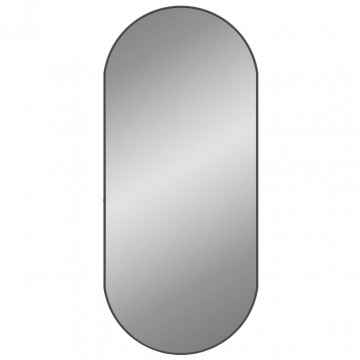 Oglindă de perete, negru, 100x45 cm, ovală - Img 2