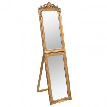 Oglindă de sine stătătoare, auriu, 45x180 cm - Img 2