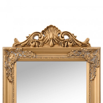 Oglindă de sine stătătoare, auriu, 45x180 cm - Img 7