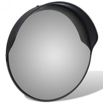 Oglindă de trafic convexă, negru, 30 cm, plastic PC, de exterior - Img 2