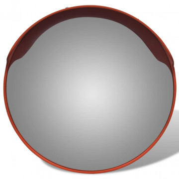 Oglindă de trafic convexă, portocaliu, 45 cm, plastic PC, de exterior - Img 2
