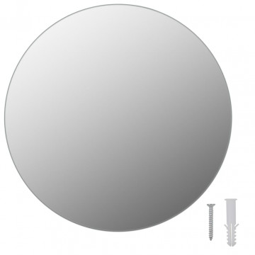 Oglindă fără ramă, 30 cm, sticlă, rotund - Img 2