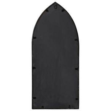Oglindă,negru, 70x30 cm,fier, pentru utilizare în interior - Img 4