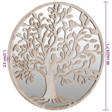 Oglindă rotundă,nisip,40x2,5 cm,fier, utilizare în interior - Img 5