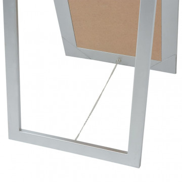 Oglindă verticală în stil baroc 160 x 40 cm argintiu - Img 6
