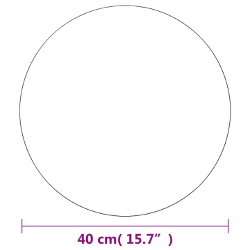 Oglinzi de perete, 2 buc., 40 cm, sticlă, rotund - Img 5