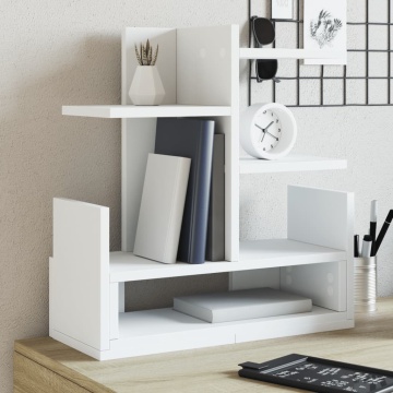 Organizator de birou, alb, 49x20x52,5 cm, lemn prelucrat - Img 1