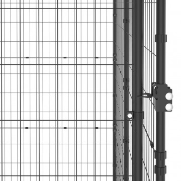 Padoc pentru câini de exterior, 110x220x180 cm, oțel - Img 5