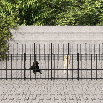 Padoc pentru câini de exterior, 28,23 m², oțel - Img 1