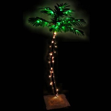 Palmier cu LED, alb, 72 LED-uri alb calde, 120 cm - Img 3