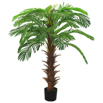 Palmier cycas artificial cu ghiveci, verde, 140 cm - Img 1
