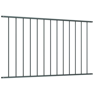 Panou de gard, antracit, 1,7x0,75 m, oțel vopsit electrostatic - Img 2