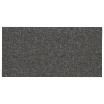 Panouri de perete 12 buc. gri închis 30x15 cm textil 0,54 m² - Img 3