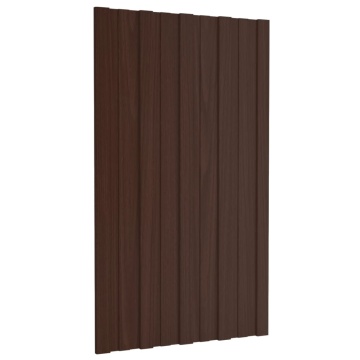 Panouri pentru acoperiș, 36 buc., maro, 80x45cm oțel galvanizat - Img 3