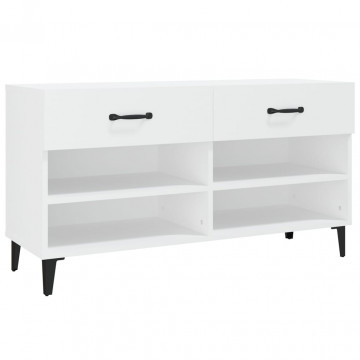 Pantofar, alb, 102x35x55 cm, lemn compozit - Img 2