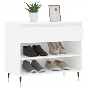 Pantofar, alb, 70x36x60 cm, lemn prelucrat - Img 3
