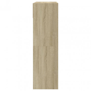 Pantofar cu 2 sertare rabatabile, stejar sonoma, 80x34x116 cm - Img 6