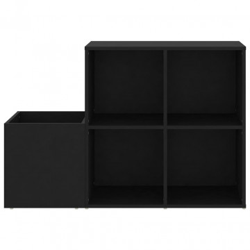 Pantofar de hol, negru, 105x35,5x70 cm, PAL - Img 8