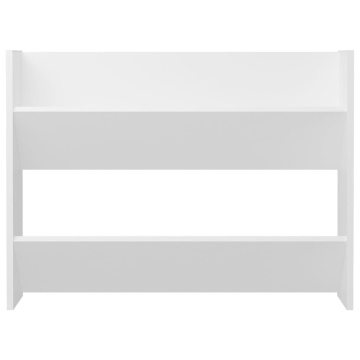 Pantofar de perete, alb, 80x18x60 cm, lemn prelucrat - Img 4