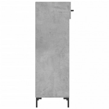 Pantofar, gri beton, 30x35x105 cm, lemn compozit - Img 6