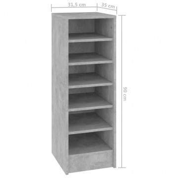 Pantofar, gri beton, 31,5x35x90 cm, PAL - Img 6