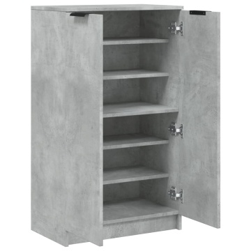 Pantofar, gri beton, 59x35x100 cm, lemn compozit - Img 6