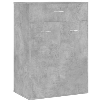 Pantofar, gri beton, 60x35x84 cm, lemn prelucrat - Img 2