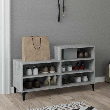 Pantofar, gri sonoma, 102x36x60 cm, lemn prelucrat - Img 5