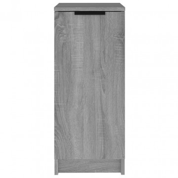 Pantofar, gri sonoma, 30x35x70 cm, lemn compozit - Img 8