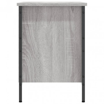 Pantofar, gri sonoma, 69x35x50 cm, lemn compozit - Img 8