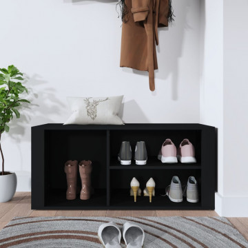 Pantofar, negru, 100x35x45 cm, lemn compozit - Img 3