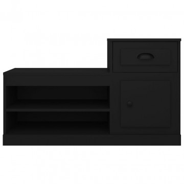 Pantofar, negru, 100x42x60 cm, lemn prelucrat - Img 5