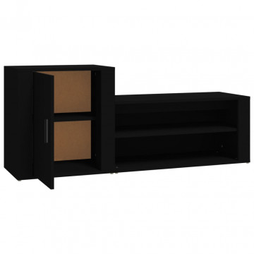 Pantofar, negru, 130x35x54 cm, lemn prelucrat - Img 5